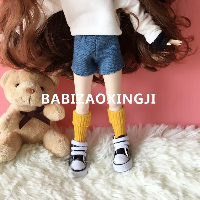 2 пар/лот модные 1/6 кукла Pullip аксессуары blyth носки карамельного цвета с