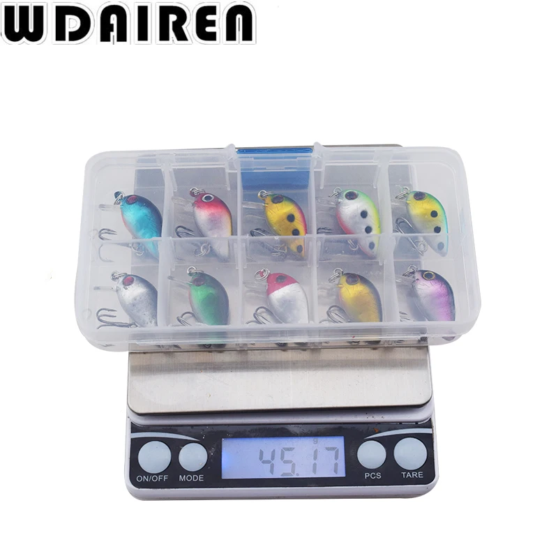 10 шт./лот Crank приманка мини рыболовные приманки набор 30 мм 1 5 г Рыболовная Приманка