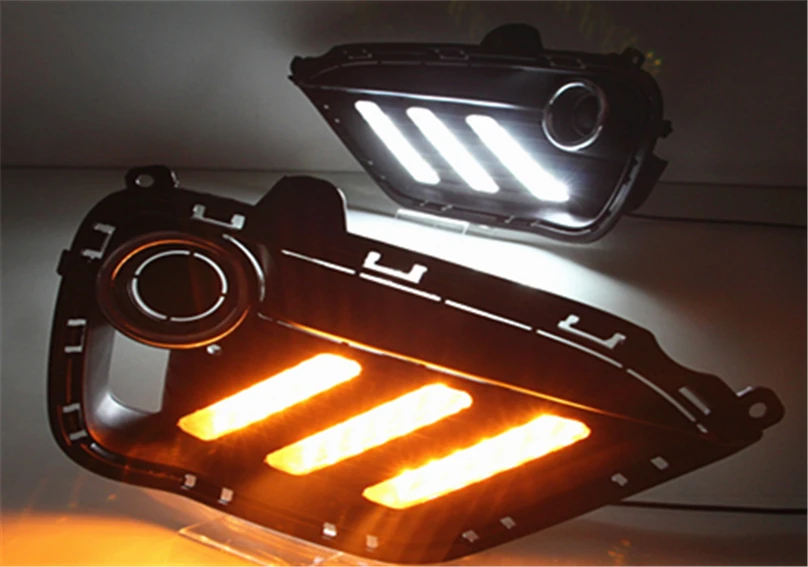 wholesale car styling 2PCS For KIA K2 RIO 2016 2017 LED DRL Daytime