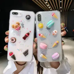 Капельный клей силиконовый чехол для iPhone 6 s 6 7 8 Plus X XR XS Max Macaroon Candy мягкая задняя крышка для телефона Coque Fundas