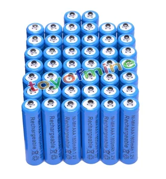 

44x AAA 1800mAh 3A 1.2 V Ni-MH Rechargeable Battery Cell for MP3 RC Toys Blue