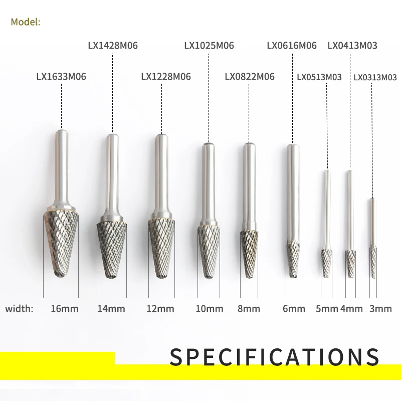 Вольфрамовая сталь, твердый роторный сплав, металлическая Шлифовальная головка, 1 шт., расточные резаки l-типа, конические купольные роторные напильники