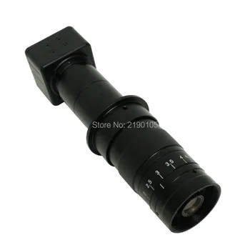 

Free shipping 1.3MP digital industry microscope camera USB video output+10X~180X Adjustable Magnification 25mm Zoom C-mount Lens