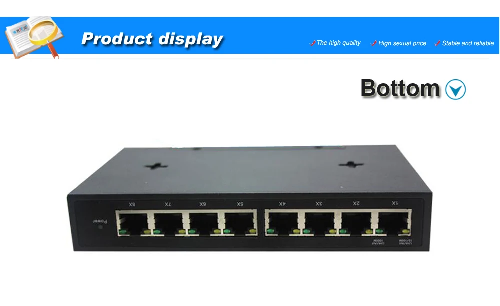 VLAN 8 Port Gigabit managed poe Switch POE ieee802 3af at compliant 3