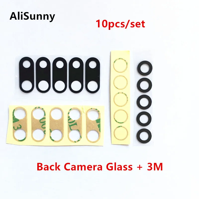 Стекло для задней камеры AliSunny 10 шт. iPhone 7 8 Plus 6 6S 6Plus 7Plus X XR XS Max задняя крышка объектив 3 м наклейки держатель