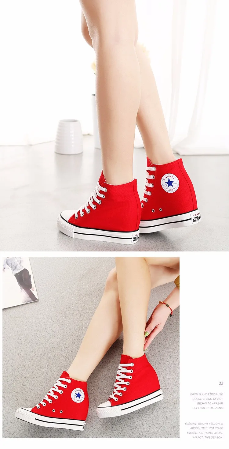 KUYUPP High Top Canvas Women Shoes Espadrilles Spring Autumn Womens Wedges Shoes Lace Up Casual Shoes For Female Sapatilha YD120 (10)