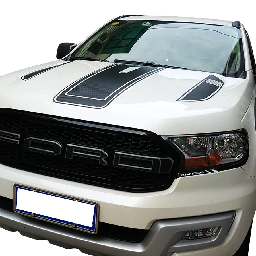 Graphics Vinyl Bonnet Stripe Car Sticker Hood Decal For 2017 FORD F-150 RAPTOR