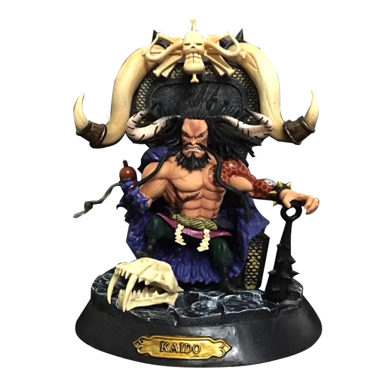 

Free Shipping 9" One Piece Anime Four King Kaido Beasts Pirate Boxed 23cm PVC Action Figure Model Collection Doll Toys Gift