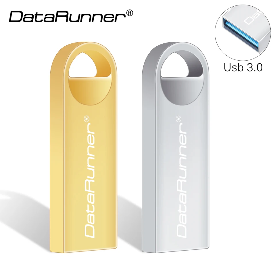 DataRunner USB Flash Drive Usb 3.0 Metal Pen Drive 8gb 16gb 32gb 64gb Pendrives for PC High Quality Usb Stick Free Shipping