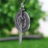 LANGHONG-collier avec pendentif viking de style nordique, à pendentif, RUNE et épée, bijoux Talisman originaux ► Photo 2/4