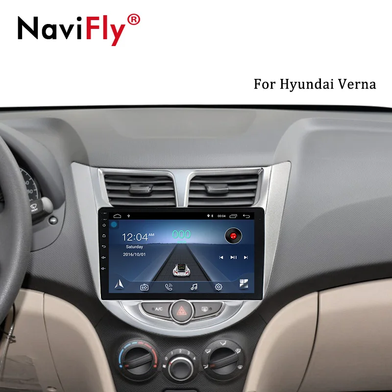 

NaviFly Car Radio Multimedia no 2 din android Video Player Navigation GPS For Solaris 1 2 Hyundai Accent Verna Sedan