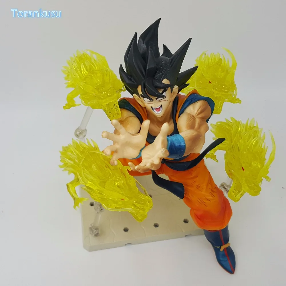 Dragon Ball Z фигурку Son Goku Dragon Fist DIY Дисплей игрушки Аниме DBZ Супер Saiyan Goku Dragon Fist диорама игрушка diy106