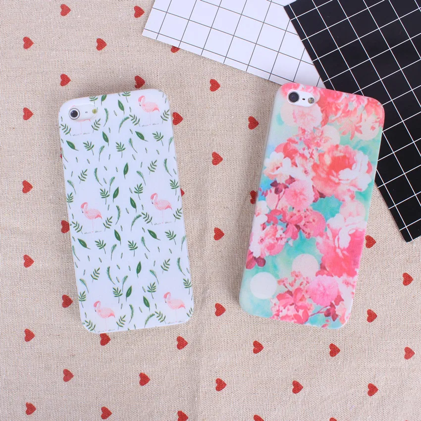 Fashion Cute Cartoon Flower Case For Apple iphone 5 5S SE 6 6S Case 01