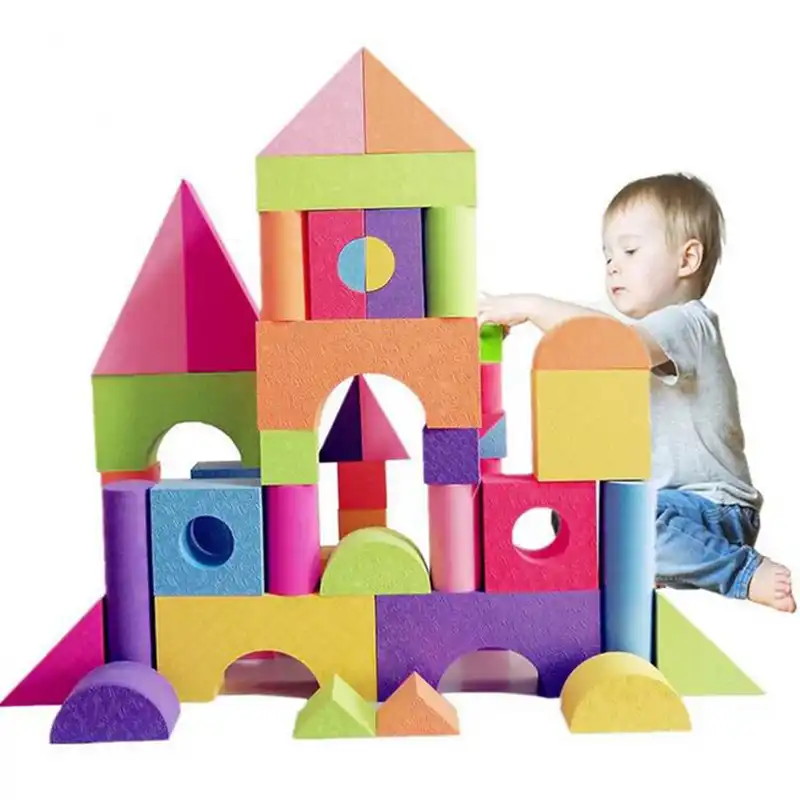 childrens foam house bricks