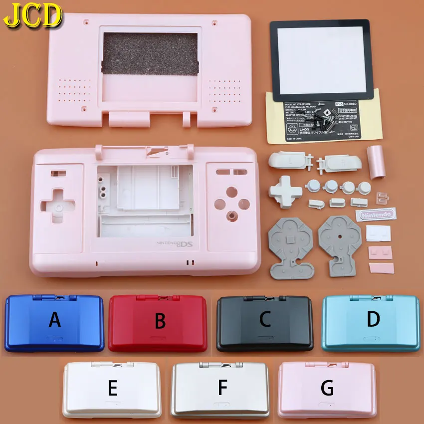

JCD 1PCS 7 Color Game Protect Cases Full Replacement Housing Case Cover Shell Kit For Nintend DS For NDS Console Game Case