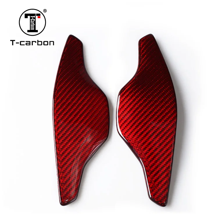 Car Styling Real Carbon Fiber Steering Wheel Shift Paddle Shifter Extension For Cadillac CADILLAC XTS5 Interior Inner Accessory