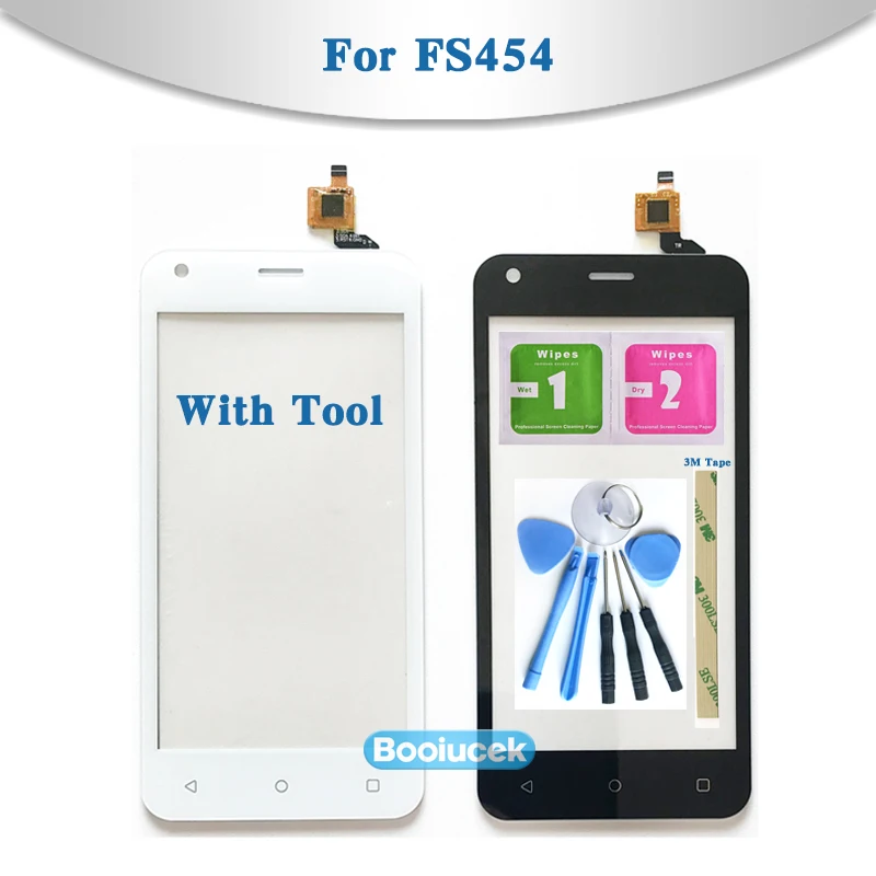 

Replacement High Quality 4.5" For Fly FS454 Touch Screen Digitizer Sensor Outer Glass Lens Panel
