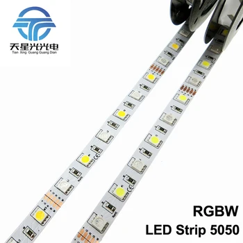 

led strip free shipping LED Strip 5050 RGBW DC12V Flexible LED Light 60 LEDs 5m