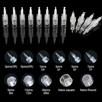 

Newest Tattoo Cartridge Rotary Needles Electric Auto Micro needle Eyebrow Eyeliner Skin Makeup Tattoo Nano Tip