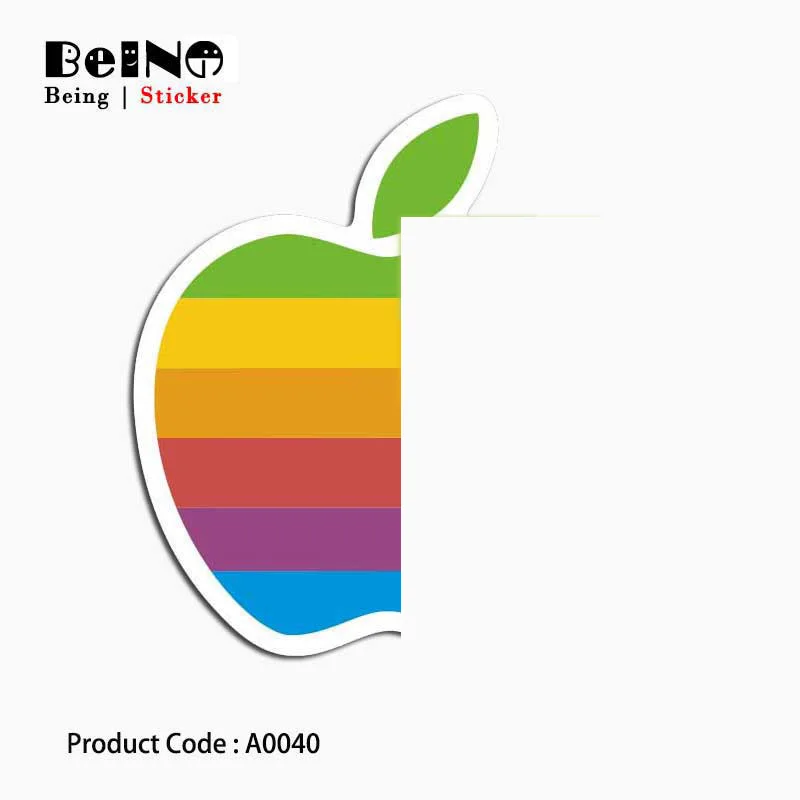 

apple sticker colorful logo fruit toy waterproof suitcase box laptop guitar luggage skateboard bicycle toy lovely A0040 stickers