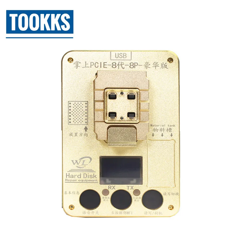  2018 WL PCIE NAND Flash IC Programmer NAND Test Fixture for iPhoneX 8G 8P HDD Test Serial Number SN