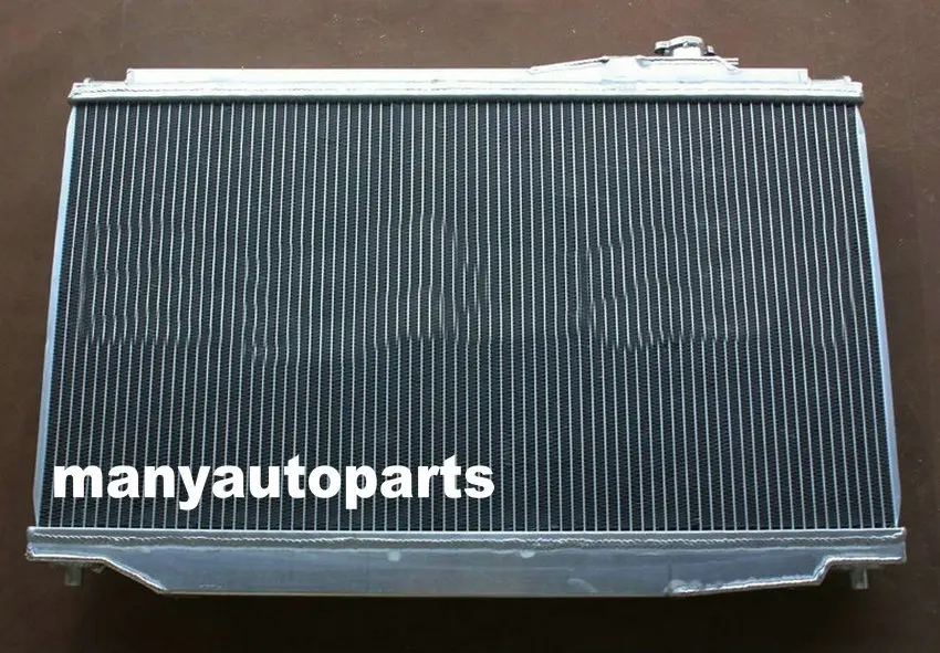 Полностью алюминиевый радиатор для TOYOTA SUPRA MK4 JZA80 2JZ GTE BI TURBO RZ MT 1993 1998 + 2xfan|radiator