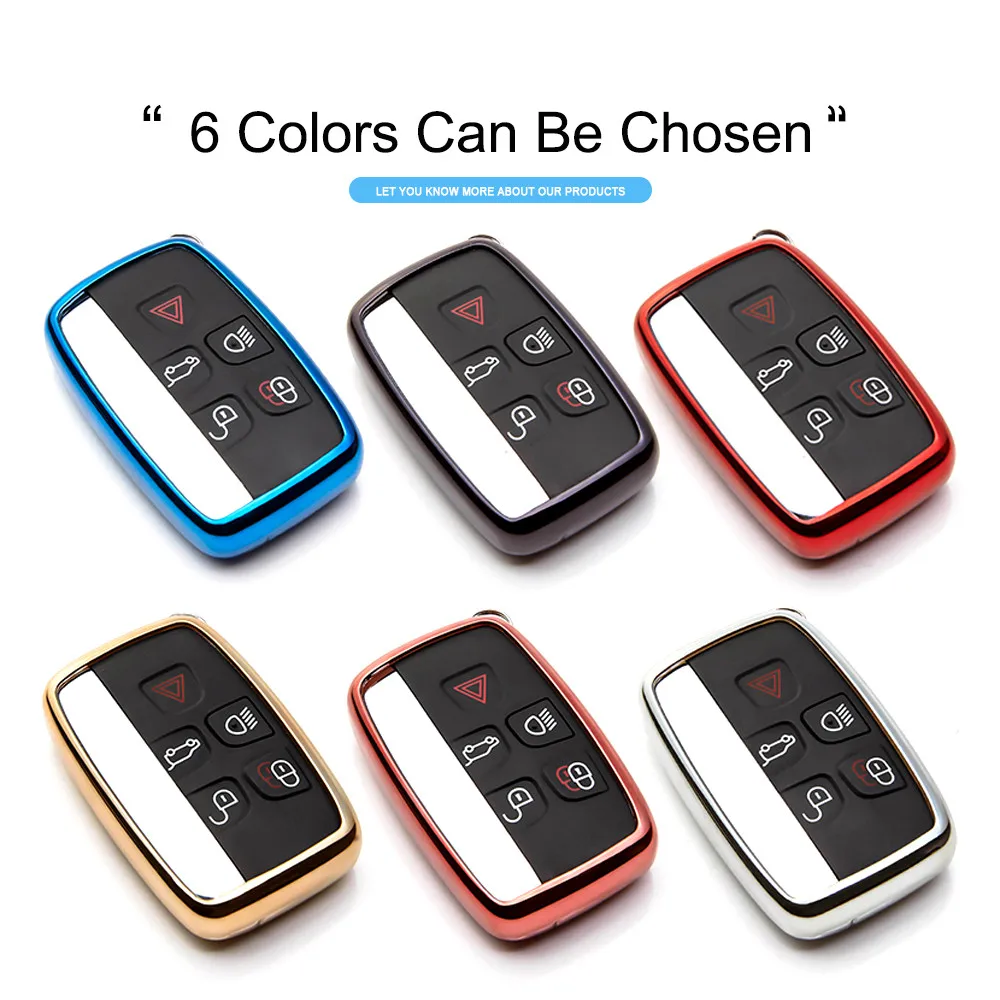 Защитный чехол для автомобильного ключа из ТПУ Jaguar XE XJ XJL XF C X16 V12 гитара F X Typ
