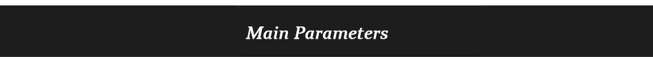 Main Parameters