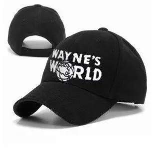 Wayne's World костюм с головным убором Waynes World Кепка, бейсболка Новая [300225] - Цвет: Черный
