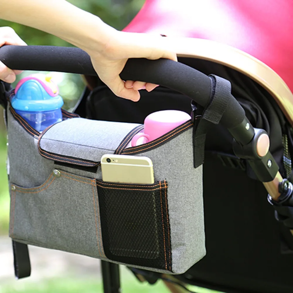 

Diaper Bags backpack Multifunctional Mommy Polyester Nappy Diaper Carriage Hanging Basket Storage Organizer Baby Kids Stroller
