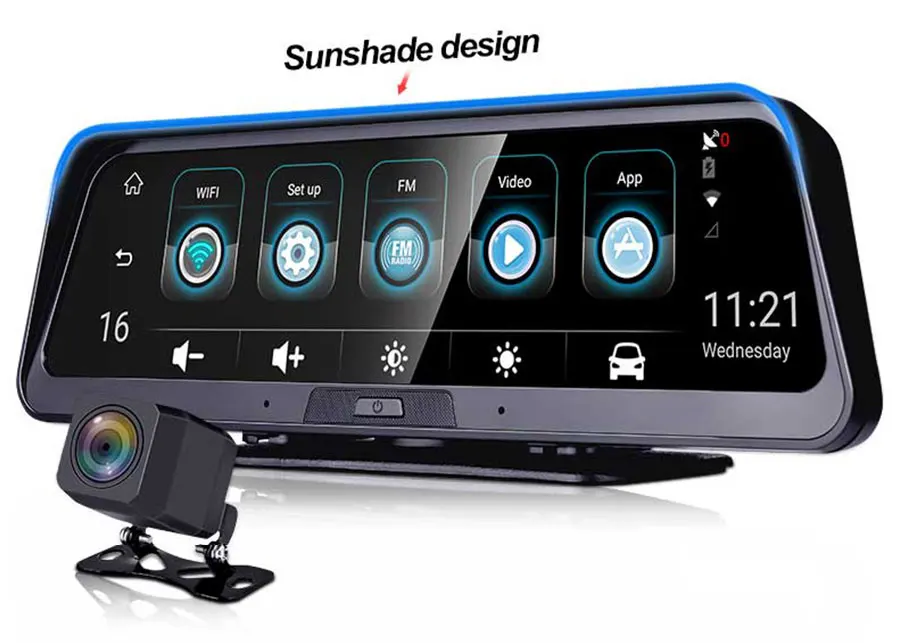 Câmera do Carro Gravador de Vídeo Câmera de Visão Anstar Traço Android Dashboard Wifi Gps Adas Carro Dvr 1080 p Registrador Auto Traseira 4g Cam 3 do carro wifi gps adas carro dvr