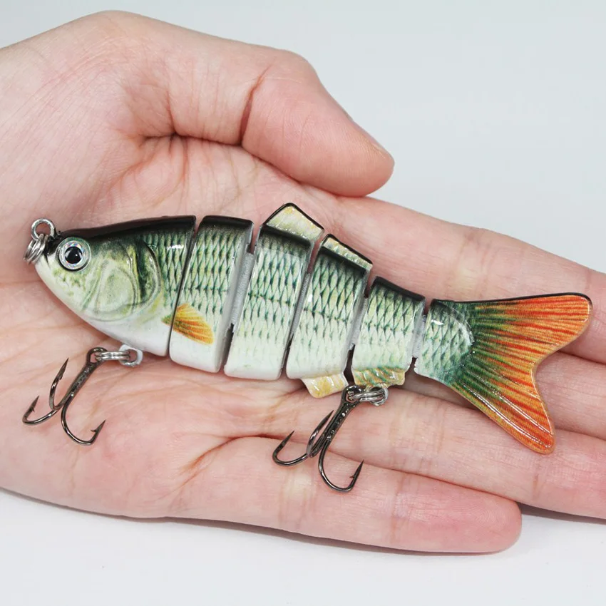10cm Lure Fishing Bait Custom Painted Bait Fish Lure Crankbait Lifelike Eyes