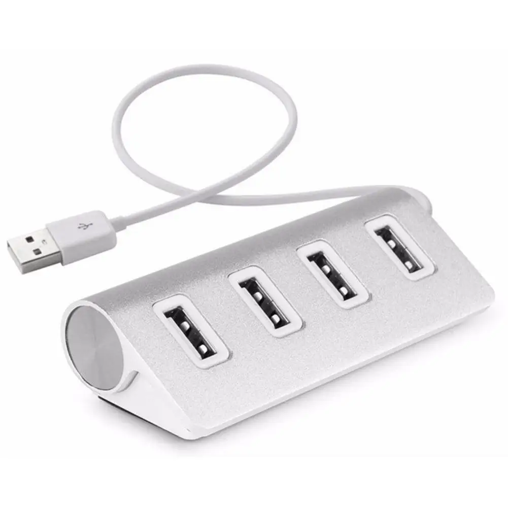 2019 USB 3 0 4 портовый мультиконцентратор разветвитель Алюминиевый адаптер высокая