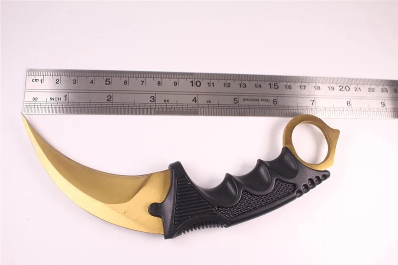 CS холодной csgo Karambit нож Тактический охотничий нож Открытый Отдых карман стали фиксированным лезвием Ножи Выживание спасения EDC инструменты