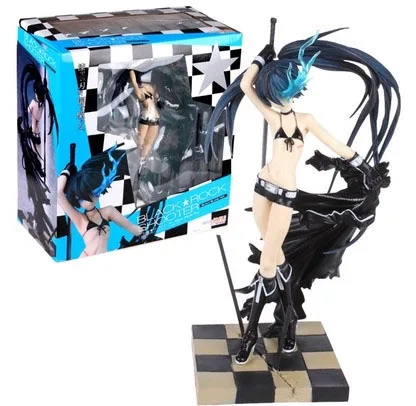 

24cm Anime Black Rock Shooter 1/8 Figurine Hatsune Miku Figma PVC Model Figure Toys