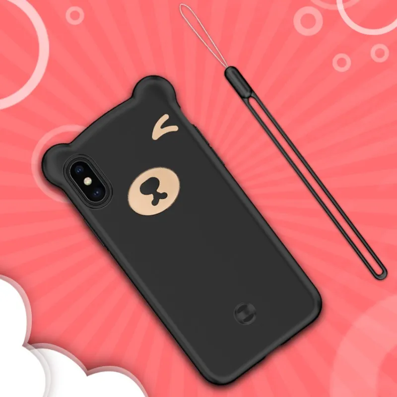 conew_3d bear silicon case for iphone x xs max xr cover soft liquid shell cute animal phone case for iphone 6 6s 7 8 plus guard cover (3)