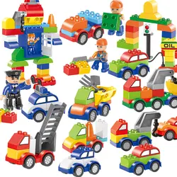 53 шт. большой размер блокстои для детей DIY креативные Строительные блоки совместимы с брендом блоки игрушки детские подарки
