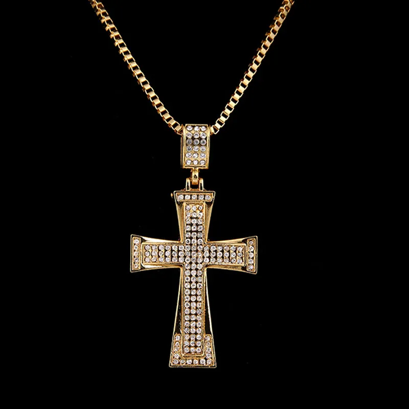 bling cross necklace
