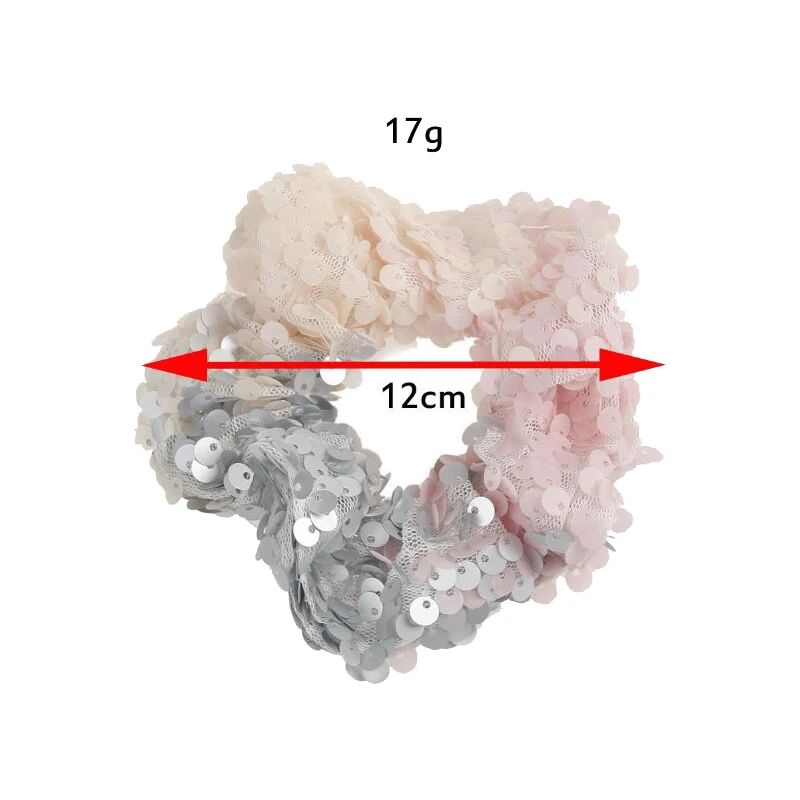 Ruoshui, эластичная модная повязка для волос с блестками, женские аксессуары для волос, блестящие резинки для волос для детей, разноцветные резинки для волос, повязка на голову, держатель для конского хвоста
