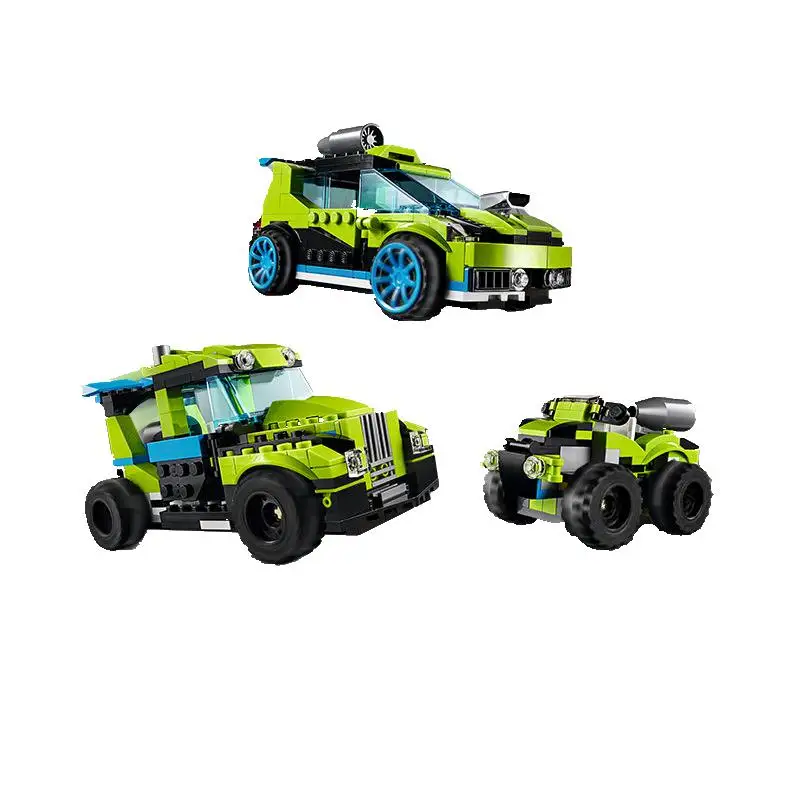 

Legoings Creator Rocket Rally Car 3 In 1 Building Blocks 210Pcs Educational Toys For Children Compatible legoe