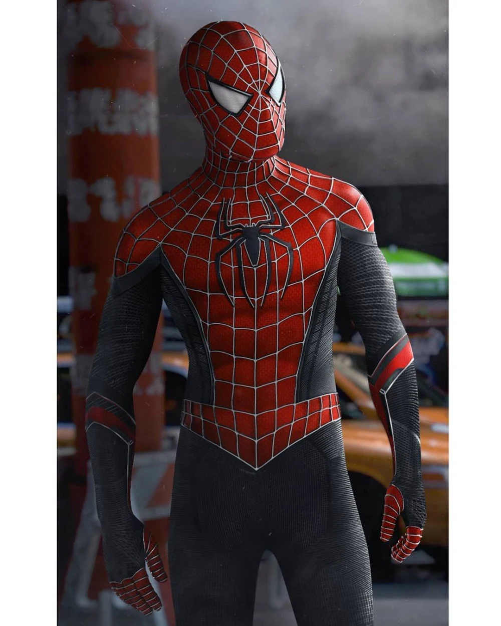 

Far From Home Raimi Spiderman Cosplay Costume Black PS4 Insomniac Spider-Man Lycra 3D Print Zentai Halloween Spider Suits