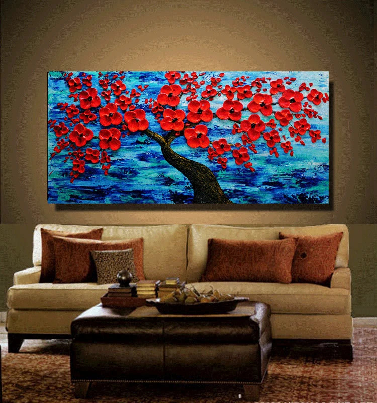 Red Cherry Blossom  blue1