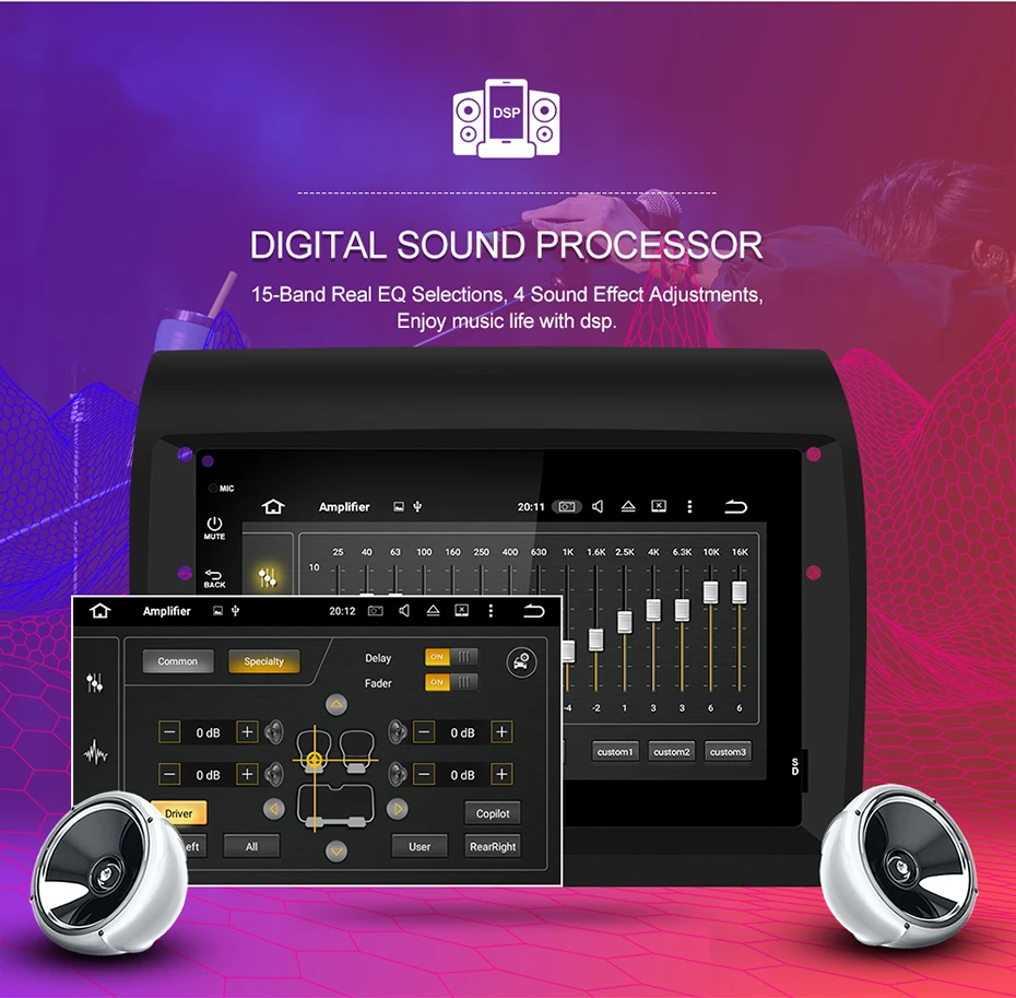 Cheap Isudar H80 Car Multimedia player Android 8.0 2 Din Autoradio For Fiat/Ducato/Peugeot/Boxer/Jumper For Parrot Voice Control DSP 9