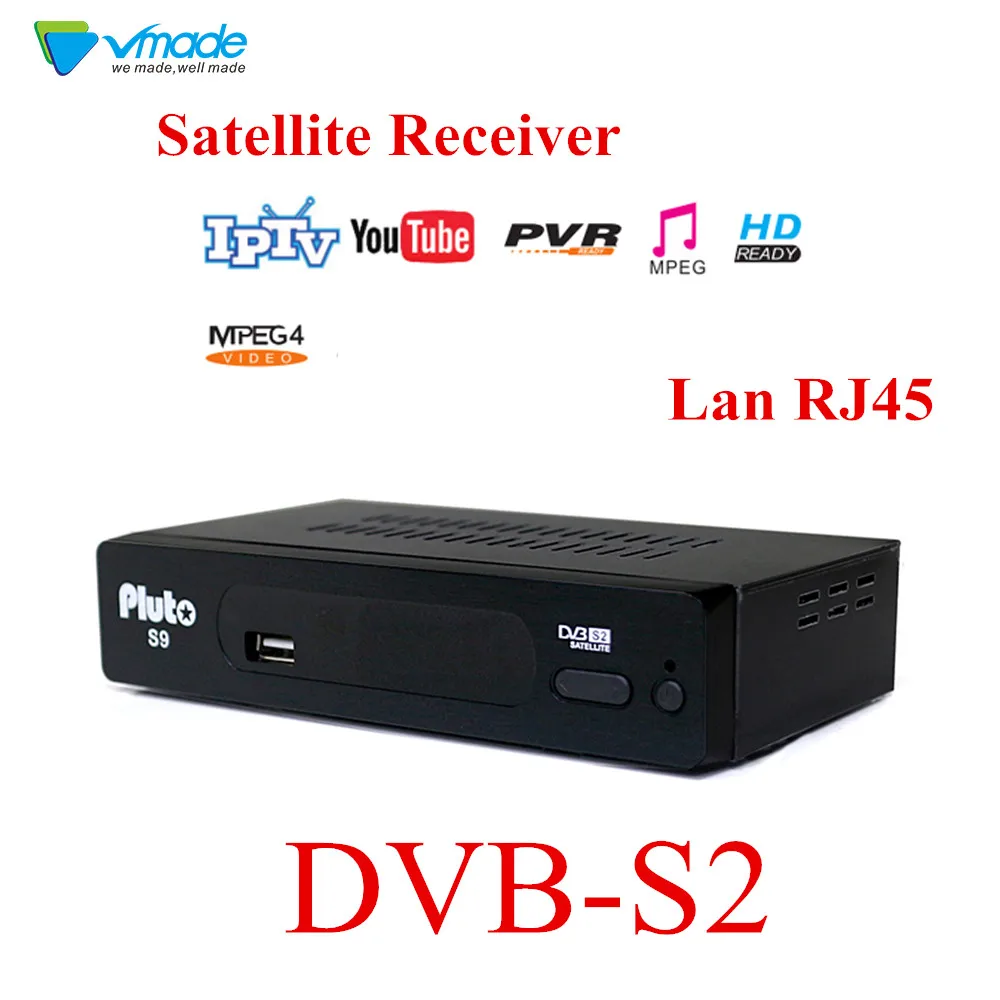 DVB S2 Плутон S9 цифровой спутниковый ресивер Встроенный WI-FI Full HD PVR поддержка 3G H.264 AVS + HEVC IPTV Youtube Cccam USB WI-FI