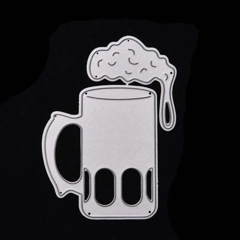 

beer cup frame Metal Cutting Dies for Scrapbooking Card Making Crafts stencil embossing nouveau arrivage stamps troqueles corte