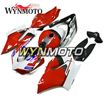 

Fiberglass Racing Motorcycle Fairings Covers New Hulls For Ducati 899 1199 12 13 2012 2013 Cowlings Red White Black 4 Paintings