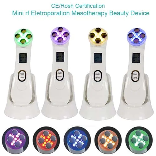 

No Needle Mini Handheld RF & EMS & Photon Skin Rejuvenation Small Facial Beauty Devices Free Shippping