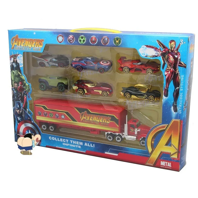 Koop 2019 Schaal 1 64 de Avengers VS Justice League Auto Legering Diecast   Toy Voertuig DieCast Model Auto Speelgoed Voor Kinderen HotWheelsing