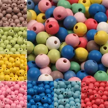 200/100/за штуку 8/10/12 мм Высокое качество деревянные бусины смешанный плетеный абажур из натурального дерева, бисер для браслетов, для изготовления украшений вручную браслет из бисера DIY