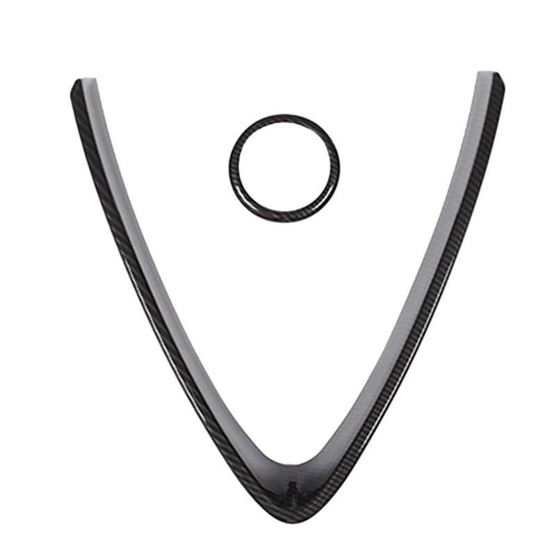 

Carbon Fiber Style Abs Plastic Front Grill Decoration Frame Trim For Alfa Romeo Stelvio 2017 2018 Parts 2Pcs